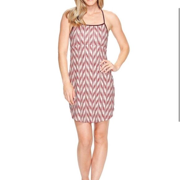 The North Face Exposure Dress Burnt Coral Ikat Print - Picture 1 of 7